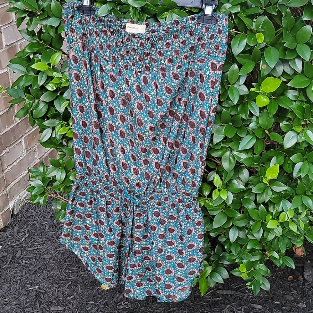 Strapless floral fall romper - Picture 3 of 4